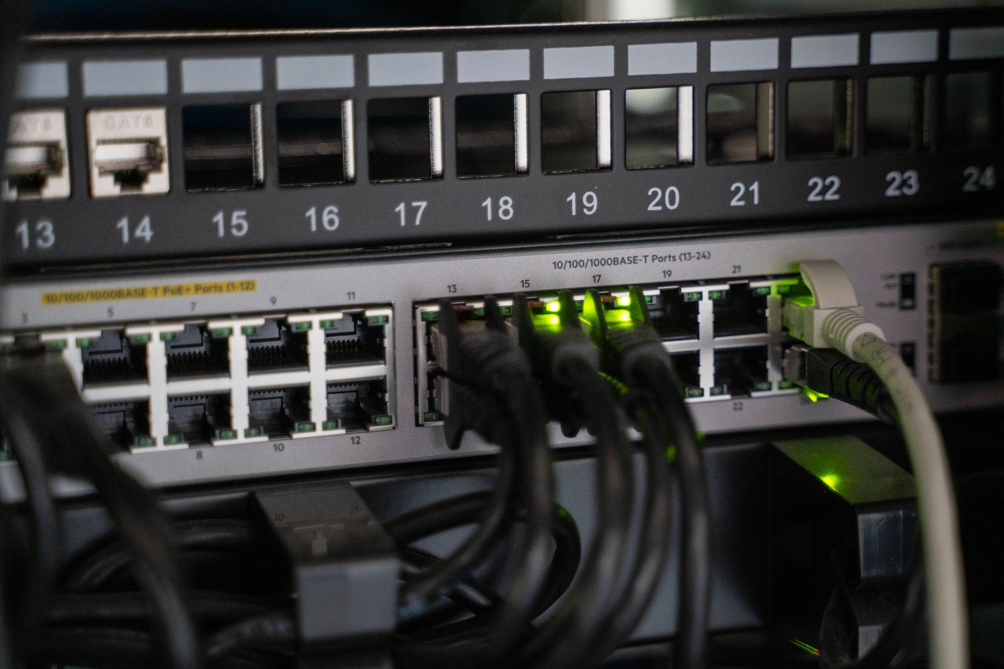 Network switch and structured cabling